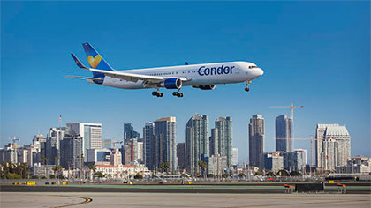 San Diego Nonstop flight to Germany, Condor Airlines
